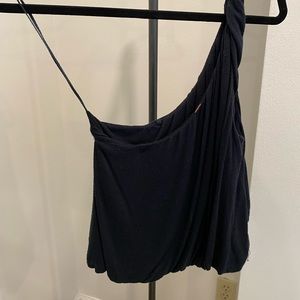 One shoulder free people top